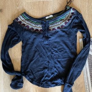 Free people thermal Henley